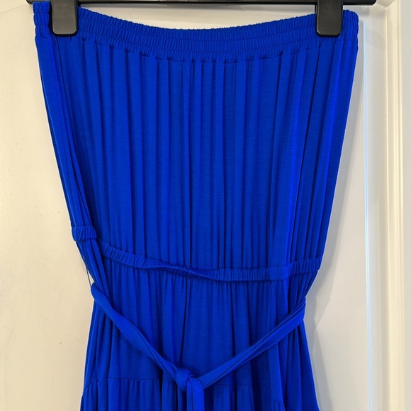 NWOT La Blanca Draped Strapless Tie Waist Cover-Up Dress - Picture 5 of 6